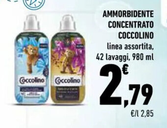 Conad AMMORBIDENTE CONCENTRATO COCCOLINO linea assortita, 42 lavaggi, 980 ml offerta