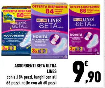Conad ASSORBENTI SETA ULTRA LINES offerta