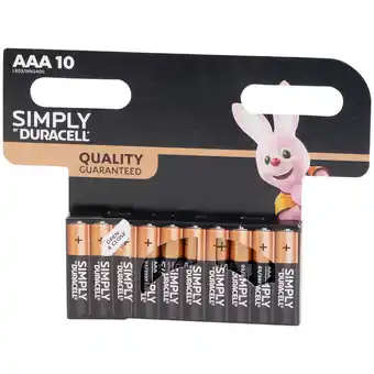 Batterie duracell simply aaa
