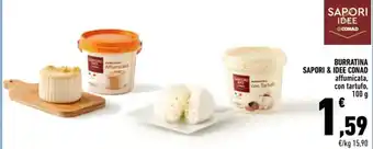 Conad BURRATINA SAPORI & IDEE CONAD affumicata, con tartufo, 100 g offerta