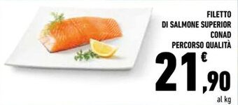 Conad FILETTO DI SALMONE SUPERIOR CONAD PERCORSO QUALITÀ offerta