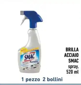 Conad BRILLA ACCIAIO SMAC spray, 520 ml offerta