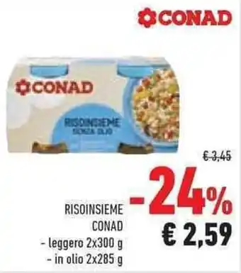 Conad RISOINSIEME CONAD - leggero 2x300 g offerta