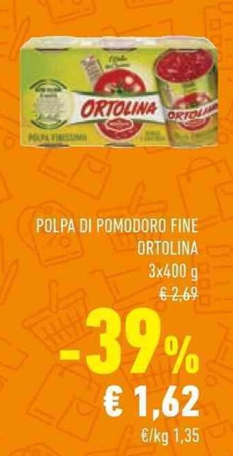 Conad POLPA DI POMODORO FINE ORTOLINA 3x400 g offerta