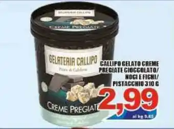 Sacoph Callipo Gelato Creme Pregiate Cioccolato/Noci Fichi/Pistacchio 310g offerta