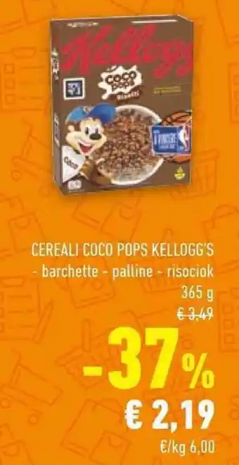 Conad CEREALI COCO POPS KELLOGG'S 365 g offerta