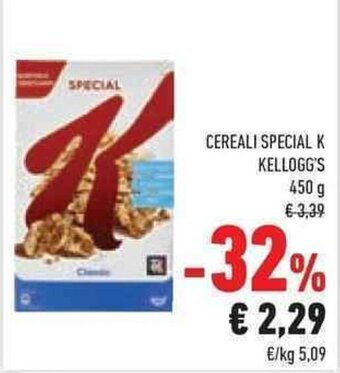 Conad CEREALI SPECIAL K KELLOGG'S 450 g offerta