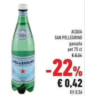 Conad ACQUA SAN PELLEGRINO gassata pet 75 cl offerta