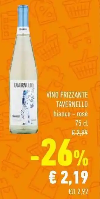 Conad VINO FRIZZANTE TAVERNELLO bianco - rose 75 cl offerta