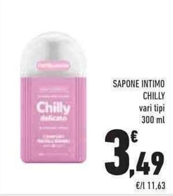 Conad SAPONE INTIMO CHILLY vari tipi 300 ml offerta