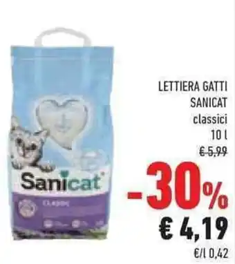 Conad LETTIERA GATTI SANICAT classici 10 l offerta