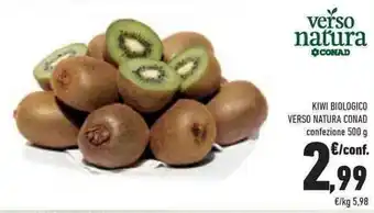 Conad KIWI BIOLOGICO VERSO NATURA CONAD confezione 500 g offerta