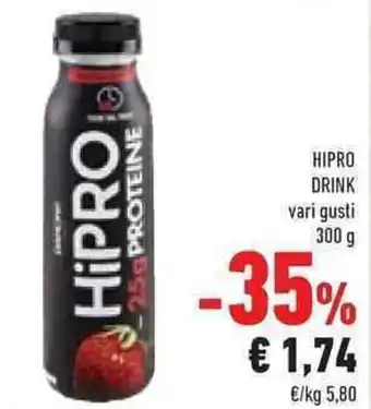 Conad HIPRO DRINK vari gusti 300 g offerta