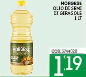 Eurocash MORGESE OLIO DI SEMI DI GIRASOLE 1 LT offerta