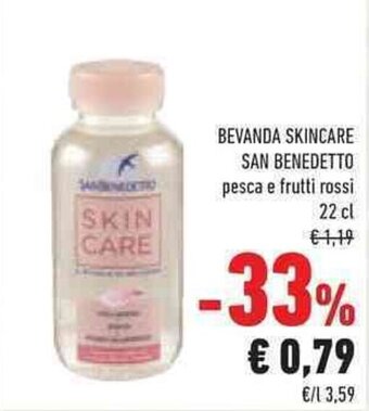 Conad BEVANDA SKINCARE SAN BENEDETTO pesca e frutti rossi 22 cl offerta