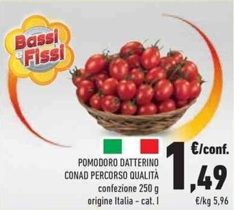 Conad POMODORO DATTERINO CONAD PERCORSO QUALITÀ confezione 250 g offerta