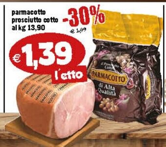 Il Castoro Supermercati parmacotto prosciutto cotto offerta