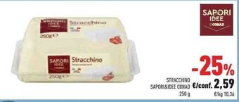 Conad STRACCHINO SAPORI&IDEE CONAD 250 g offerta
