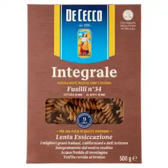 Ipercoop Pasta integrale de cecco offerta