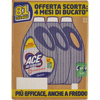 Ipercoop Nuovo detersivo liquido per lavatrice ace offerta