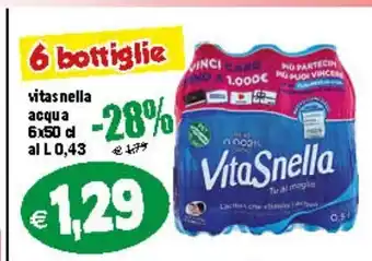 Il Castoro Supermercati vitas nella acqua 6x50 cl offerta