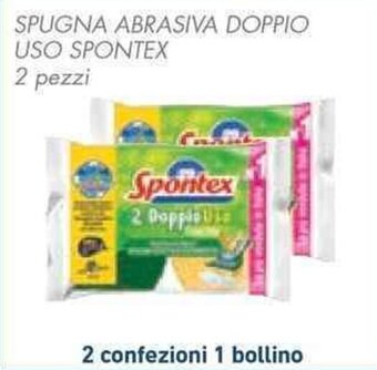 Conad SPUGNA ABRASIVA DOPPIO USO SPONTEX 2 pezzi offerta
