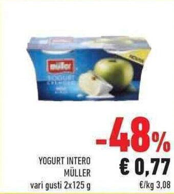Conad YOGURT INTERO MÜLLER vari gusti 2x125 g offerta