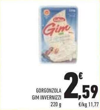 Conad GORGONZOLA GIM INVERNIZZI 220 g offerta