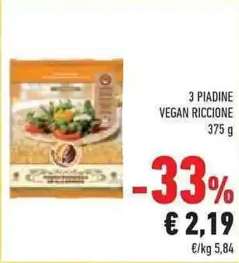 3 PIADINE VEGAN RICCIONE 375 g