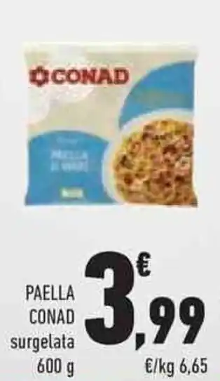 Conad PAELLA CONAD surgelata 600 g offerta