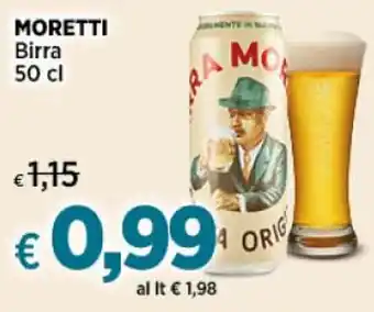 Crai MORETTI Birra 50 cl offerta