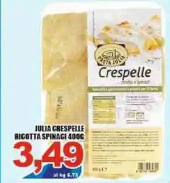 Julia Crespelle Ricotta Spinaci 400g