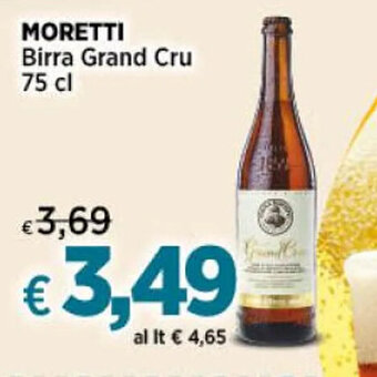 Crai MORETTI Birra Grand Cru 75 cl offerta