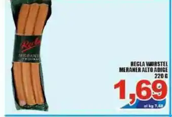 Sacoph Regla Wurstel Marener Alto Adige 220g offerta