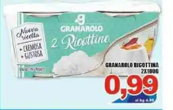Sacoph Granarolo Ricottina 2x100g offerta