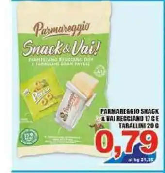Parmareggio Snack & Vai Reggiano 17g E Tarallini 20g