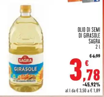 Conad OLIO DI SEMI DI GIRASOLE SAGRA 2l offerta