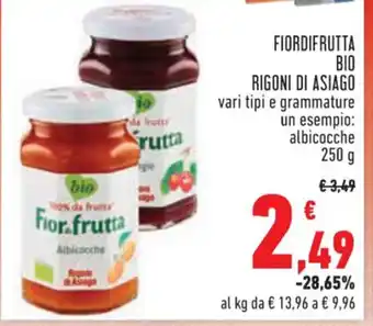 Conad FIORDIFRUTTA BIO RIGONI DI ASIAGO 250g offerta