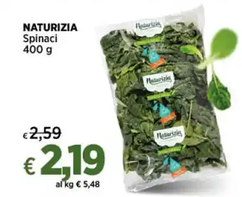 Crai NATURIZIA Spinaci 400 g offerta