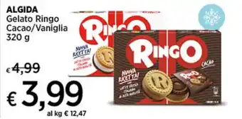 Crai ALGIDA Gelato Ringo Cacao/Vaniglia 320 g offerta