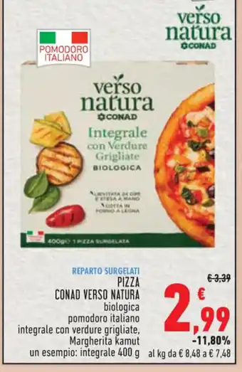 Conad PIZZA CONAD VERSO NATURA 400g offerta