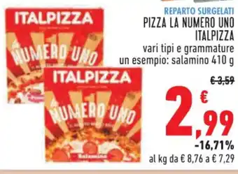 Conad PIZZA LA NUMERO UNO ITALPIZZA 410g offerta