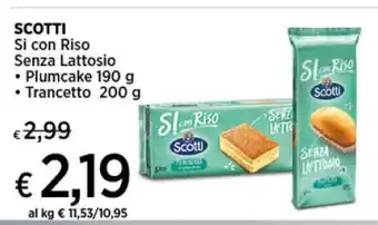 Crai SCOTTI Si con Riso Senza Lattosio 190g/200g offerta