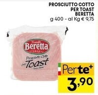 Pam Beretta prosciutto cotto per toast offerta
