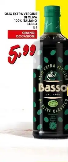 Pam Basso olio extra vergine di oliva 100% italiano offerta