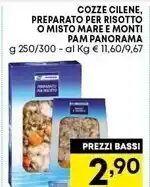 Pam Pam & panorama cozze cilene preparato per risotto o misto mare e monti offerta