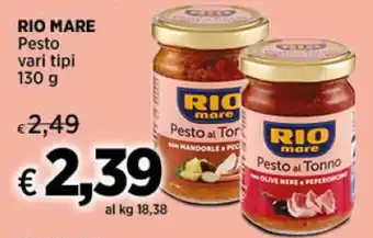 Crai RIO MARE Pesto vari tipi 130 g offerta