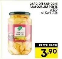 Pam Pam carciofi a spicchi qualità per te offerta