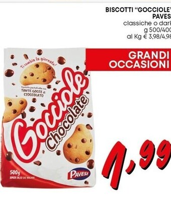 Pam Pavesi biscotti gocciole offerta