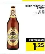 Pam Forst birra kronen offerta